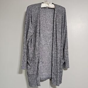 Cozy Casual Gray Open‎ Front Cardigan Size L